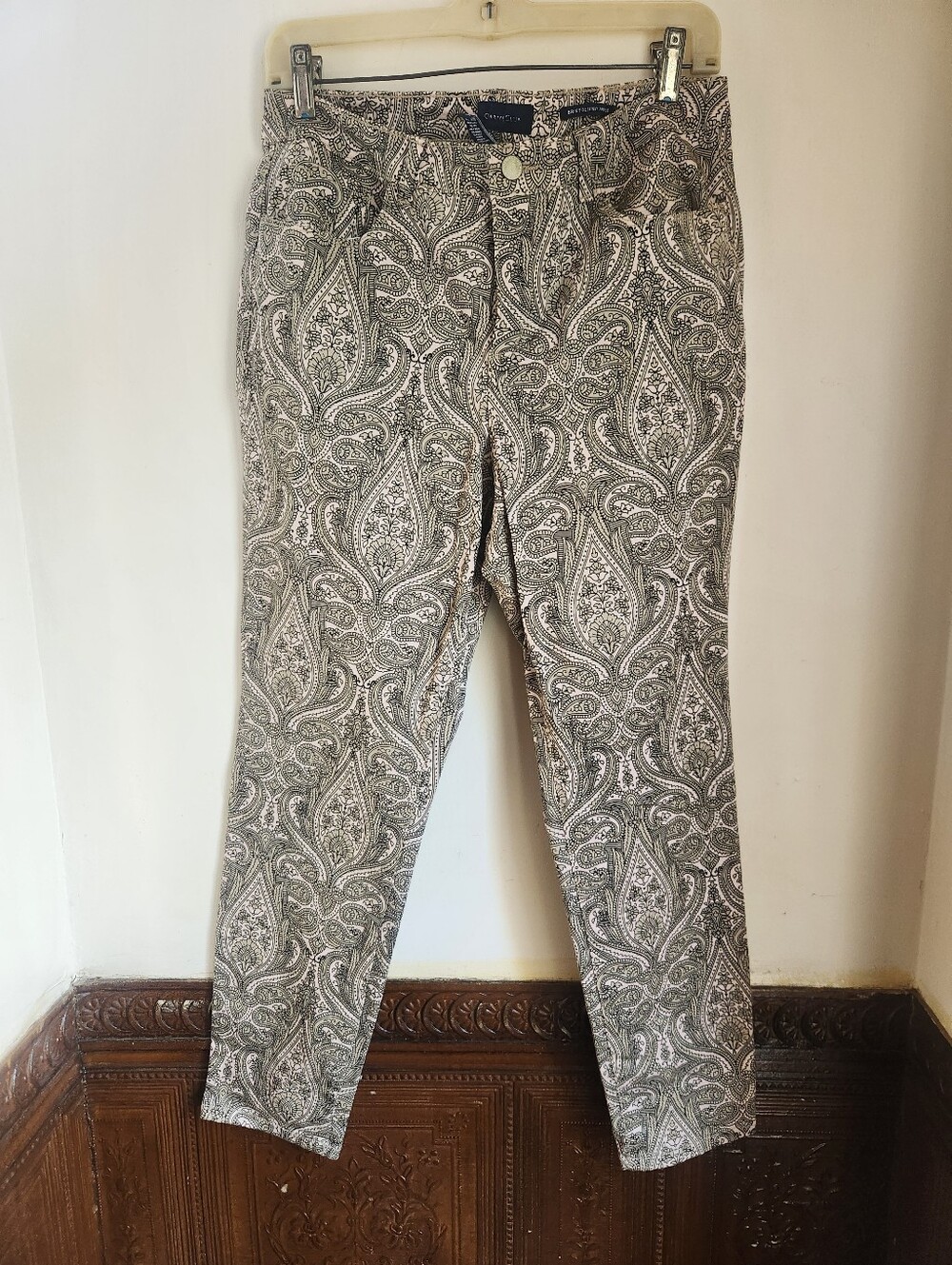 CHARTER CLUB Cotton ankle Paisley Pant SZ 10